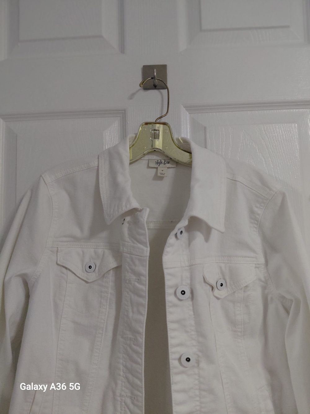 Apt. 9 White Denim Jean Jacket for Women